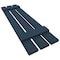 Ekena Millwork 12-in. W x 35-in. H Mid-America Vinyl, Standard Size Three Board Spaced Shutters, 036, Classic Blue, PR 00031235036 - alternate 3